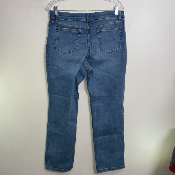 Denim & Co. Canyon Retreat Petite Easy Stretch Jeans Antique Indigo Wash… - Picture 6 of 6